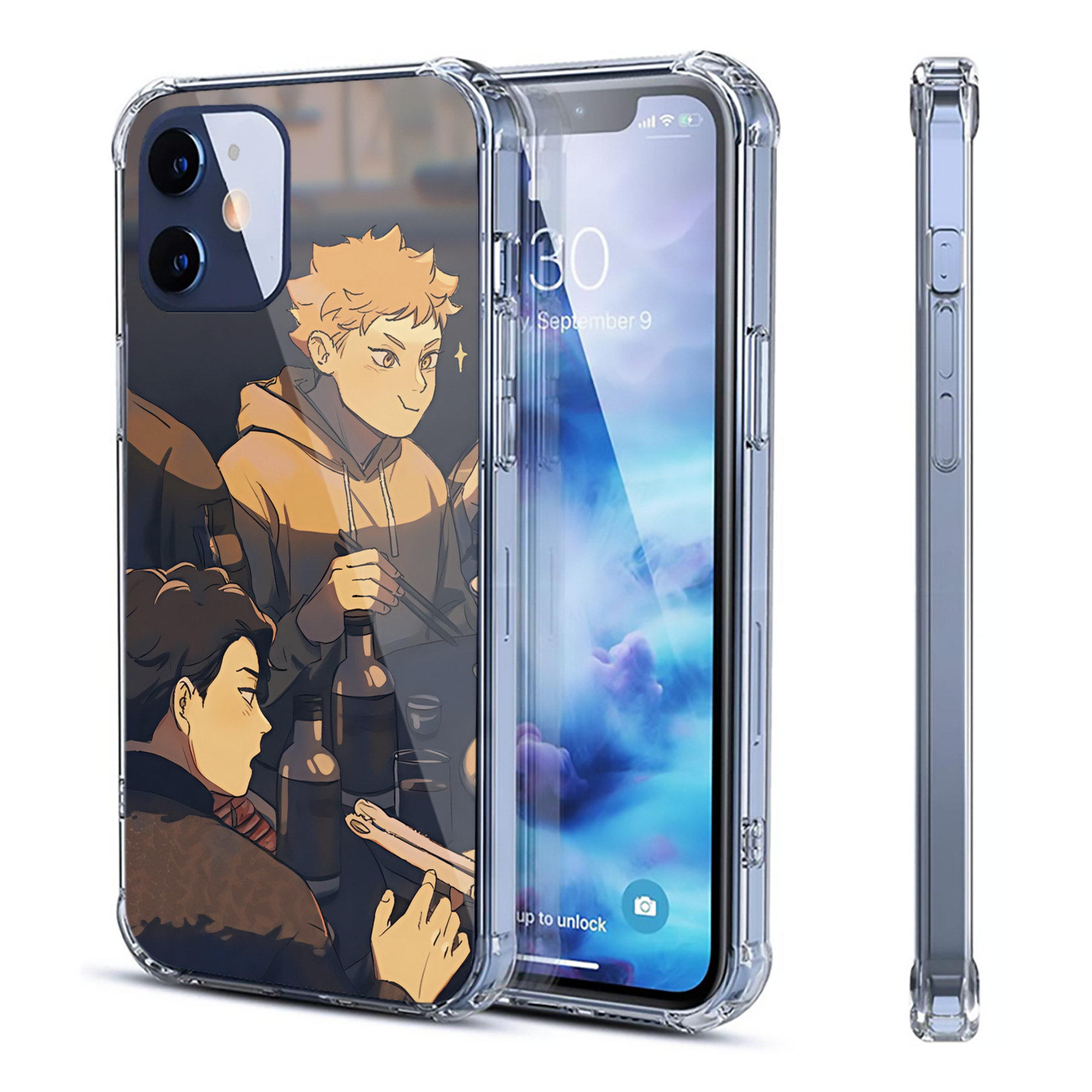 （画像用） ハイキュー!! Haikyu!! 【iPhone 12シリーズ対応】透明スマホケース（クリアソフトケース）